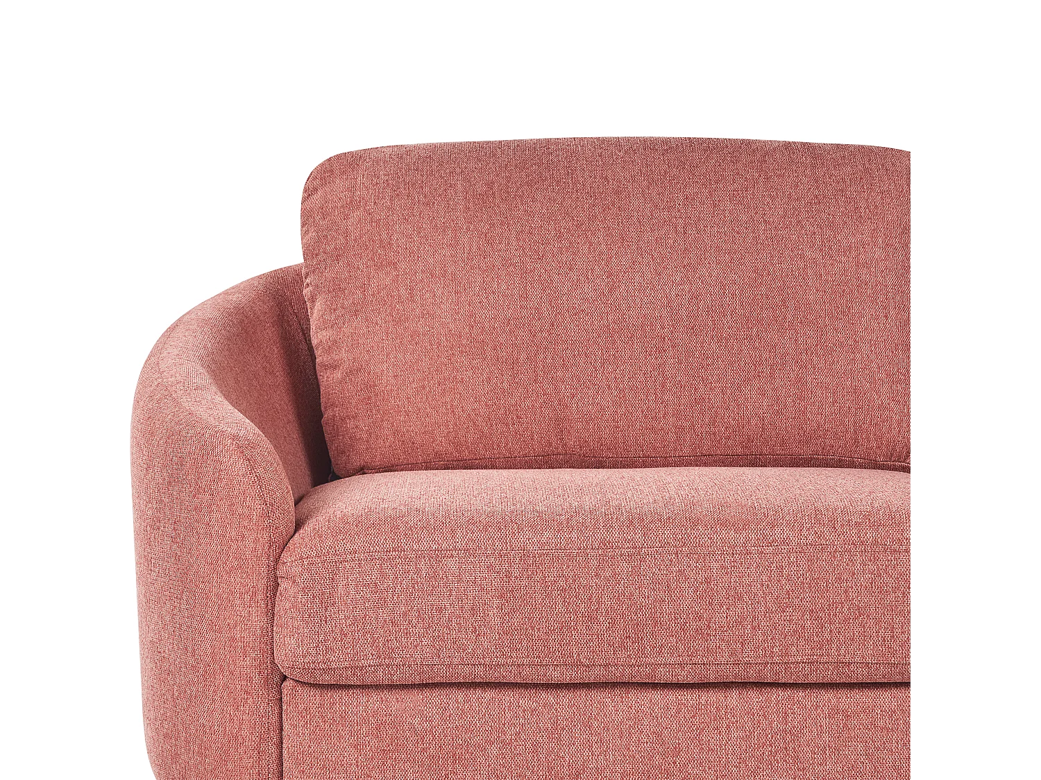 Sofá TROSA Tecido Rosa 3 lugares