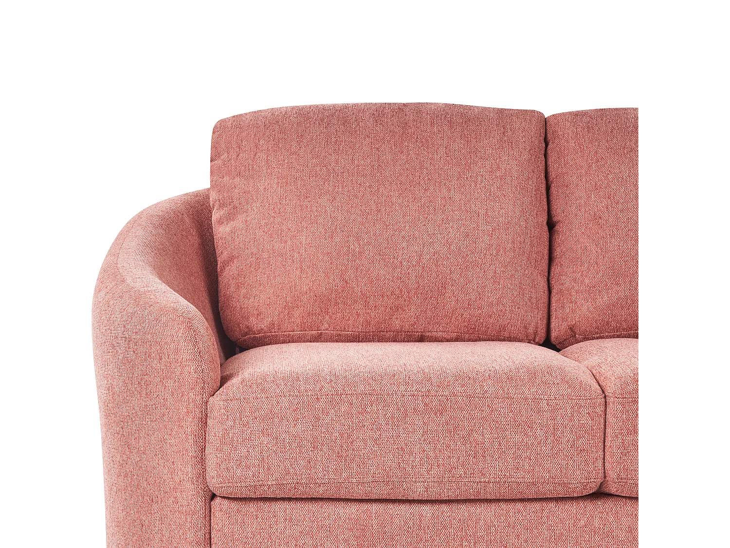 Canapé 2 places en tissu rose TROSA