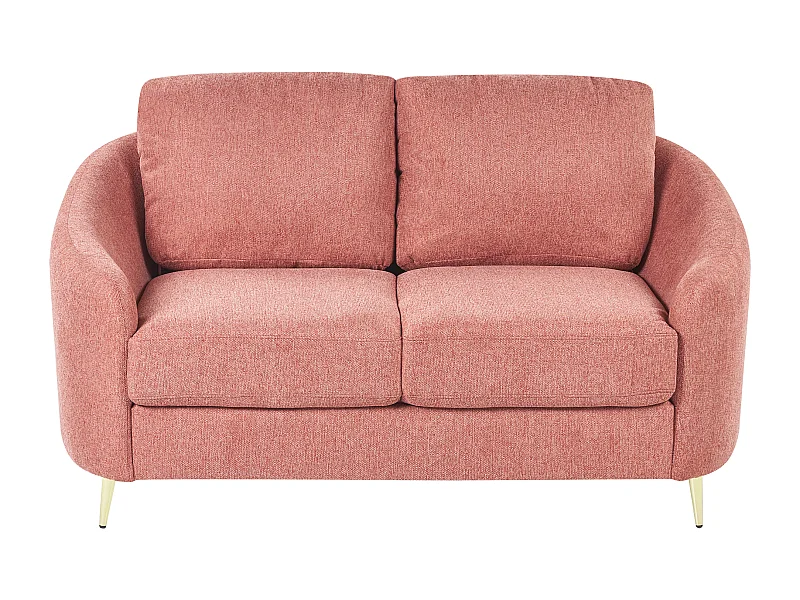 Canapé 2 places en tissu rose TROSA