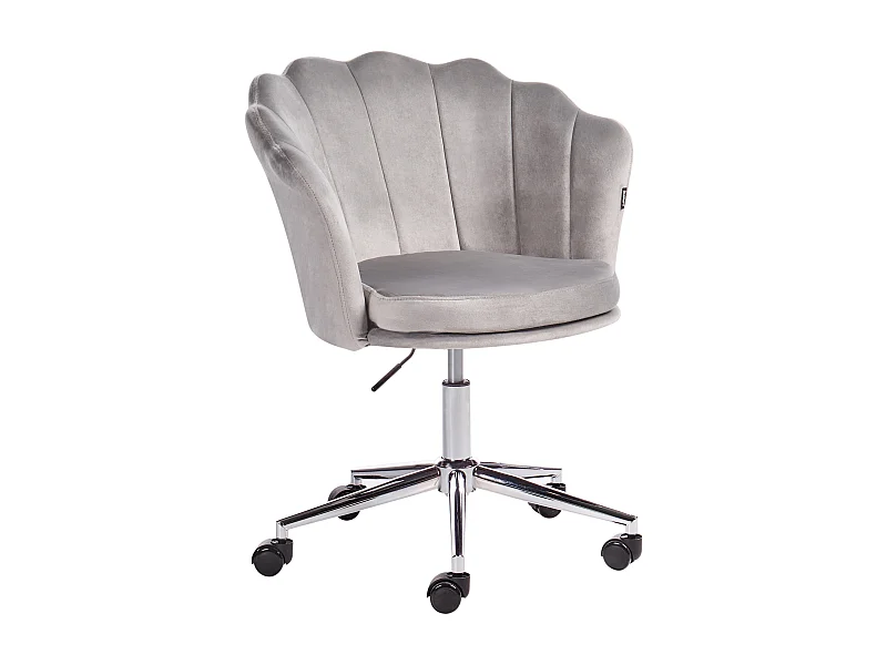 Chaise de bureau MONTICELLO Velours Gris