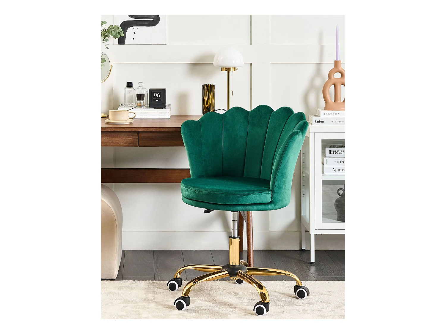 Chaise de bureau MONTICELLO Velours Vert