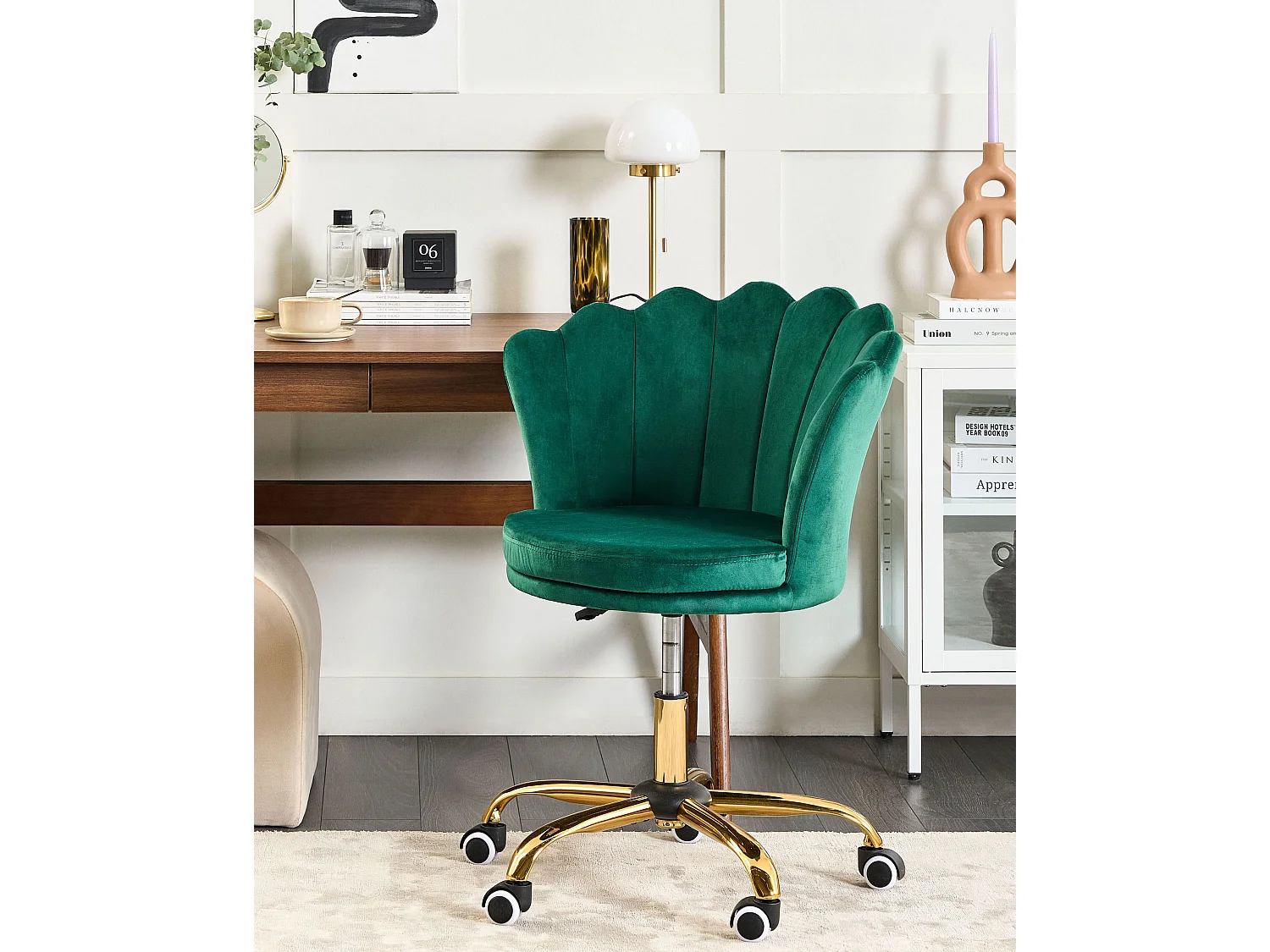 Chaise de bureau MONTICELLO Velours Vert