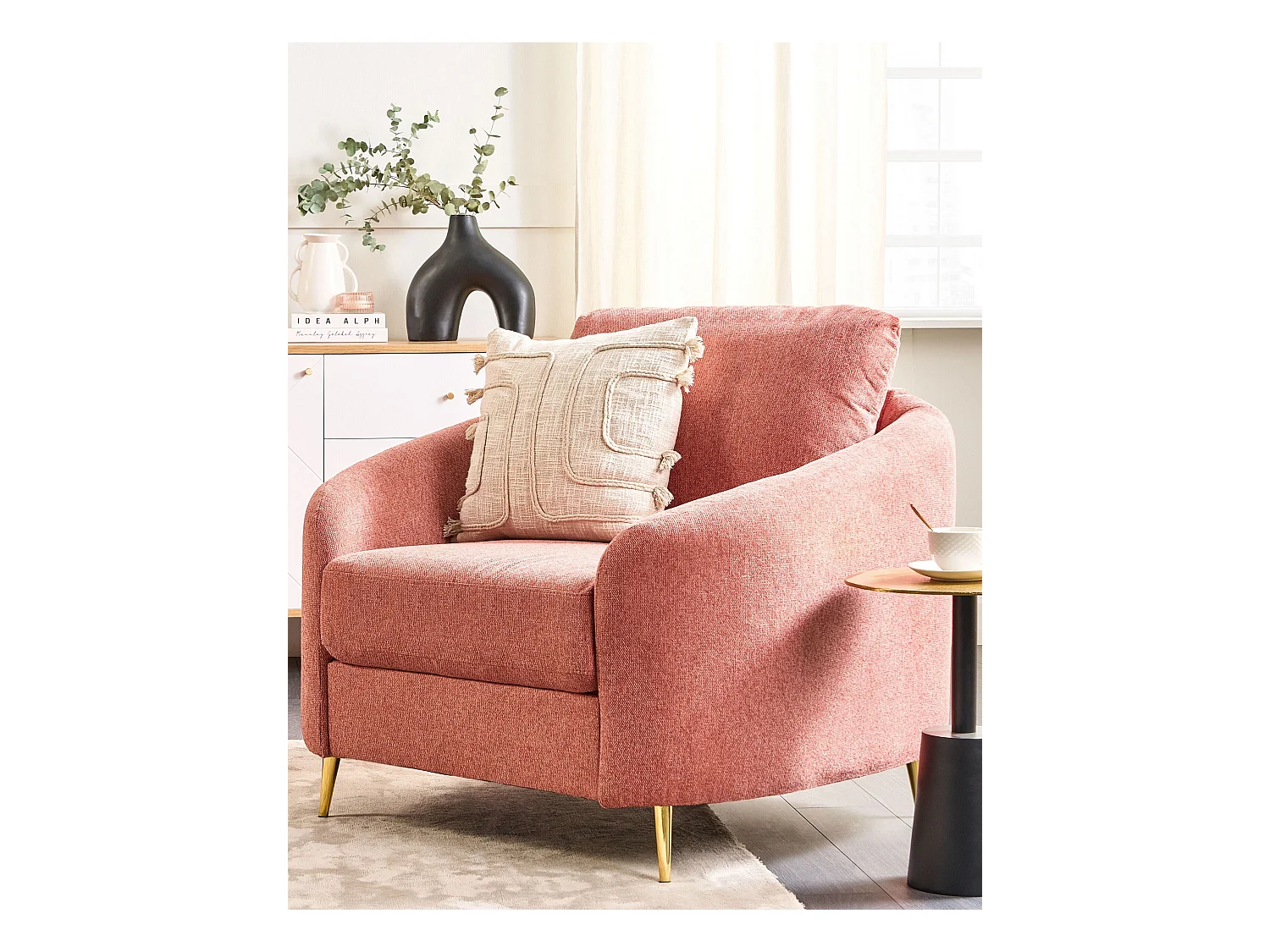 Fauteuil TROSA Tissu Rose