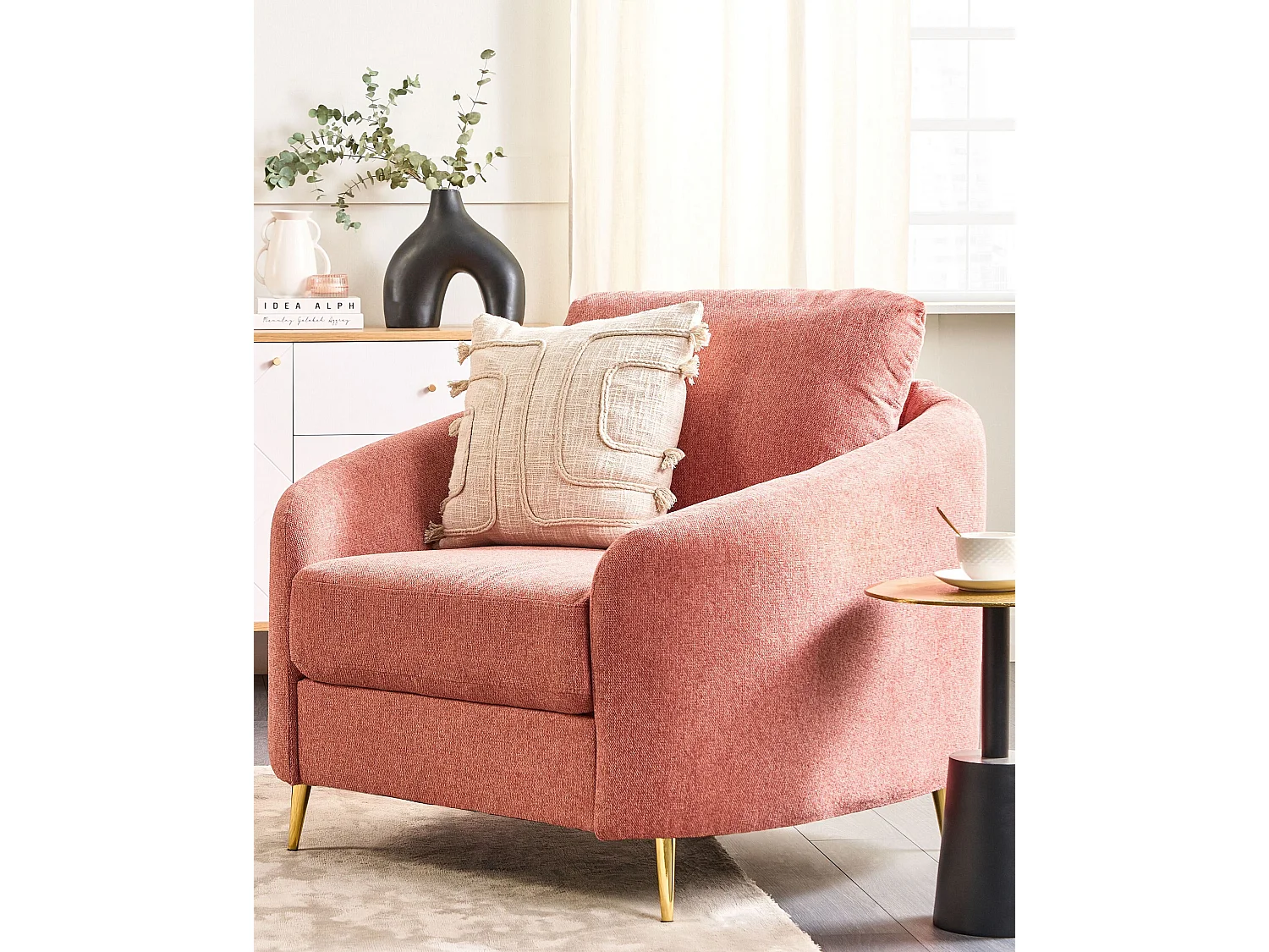 Fauteuil TROSA Tissu Rose