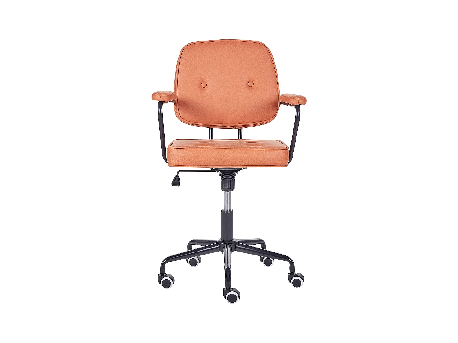 Krzesło biurowe Obrotowy PAWNEE Ekoskóra Pomarańczowy