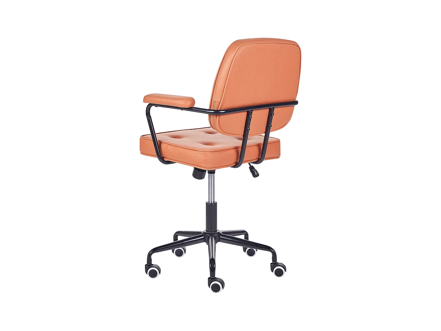 Krzesło biurowe Obrotowy PAWNEE Ekoskóra Pomarańczowy