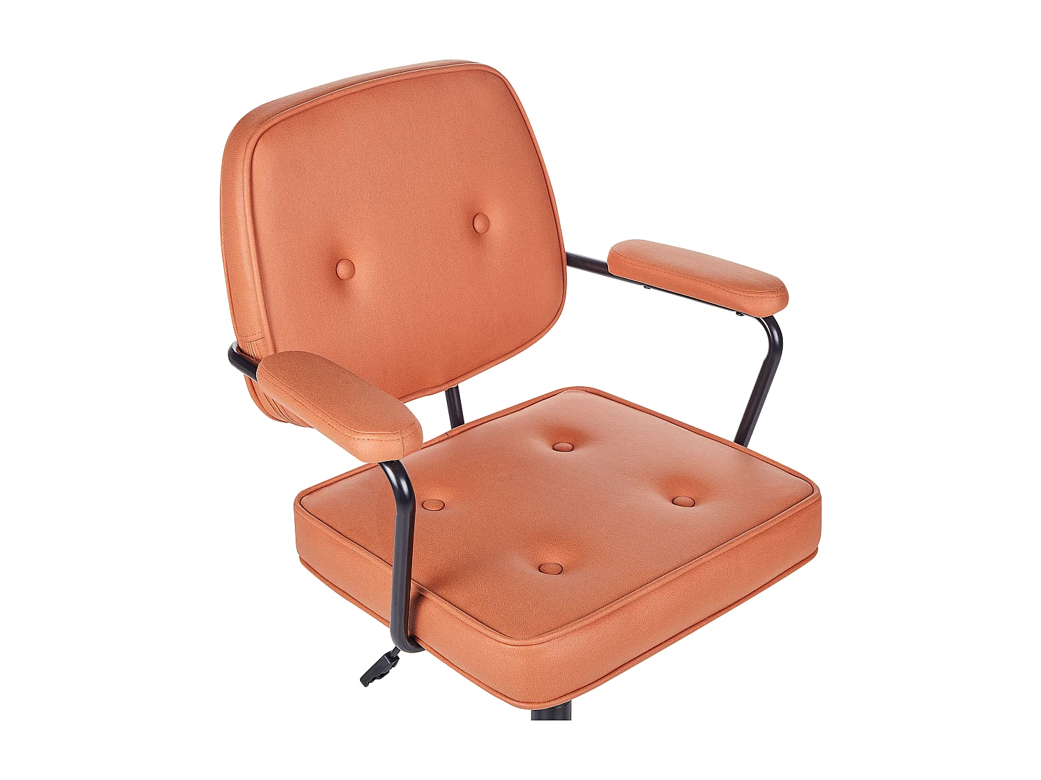 Sedia da scrivania PAWNEE Pelle sintetica Arancione