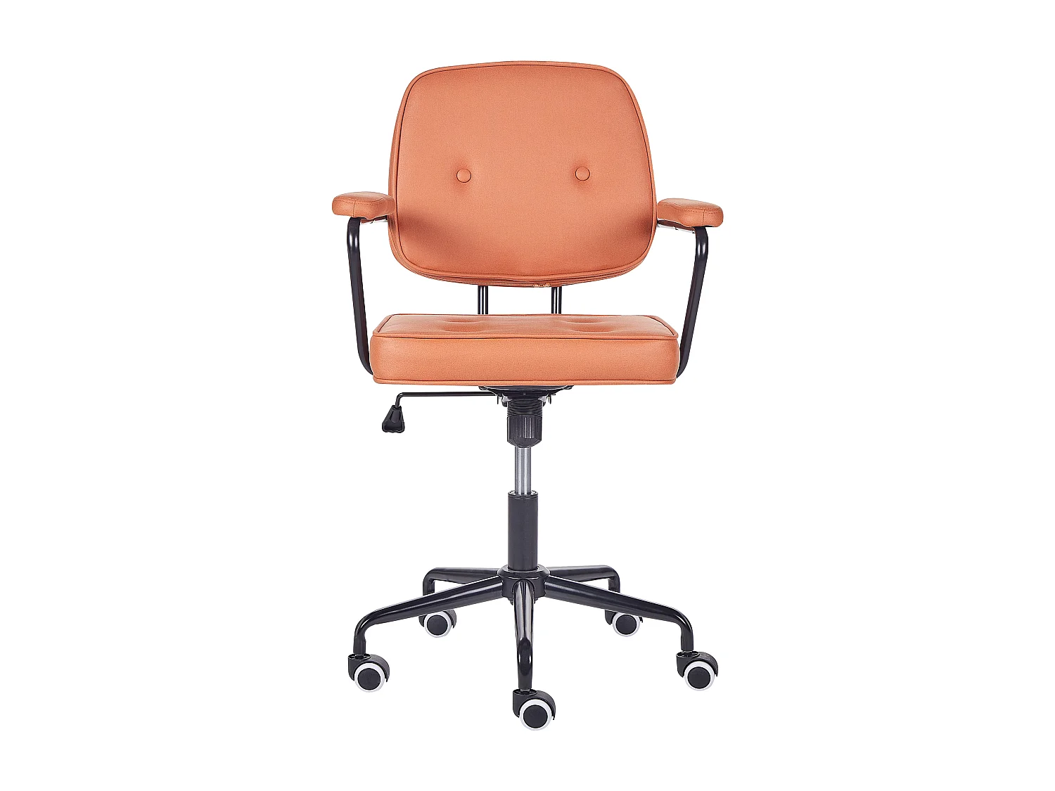 Sedia da scrivania PAWNEE Pelle sintetica Arancione