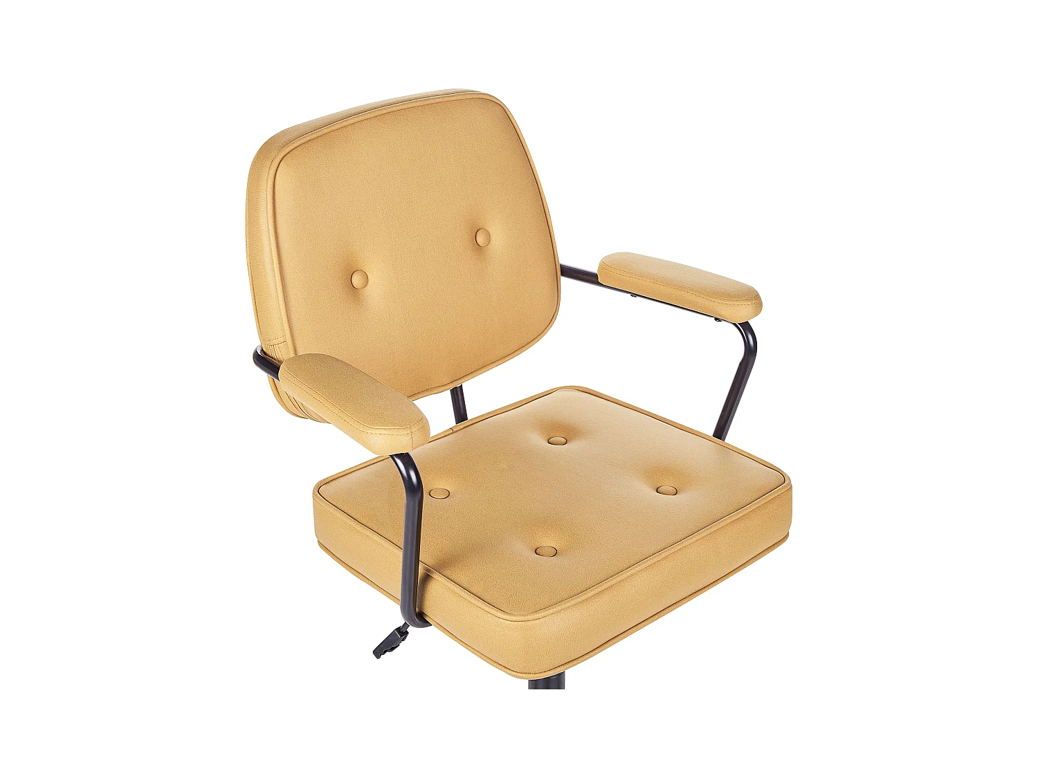 Sedia da scrivania PAWNEE Pelle sintetica Giallo