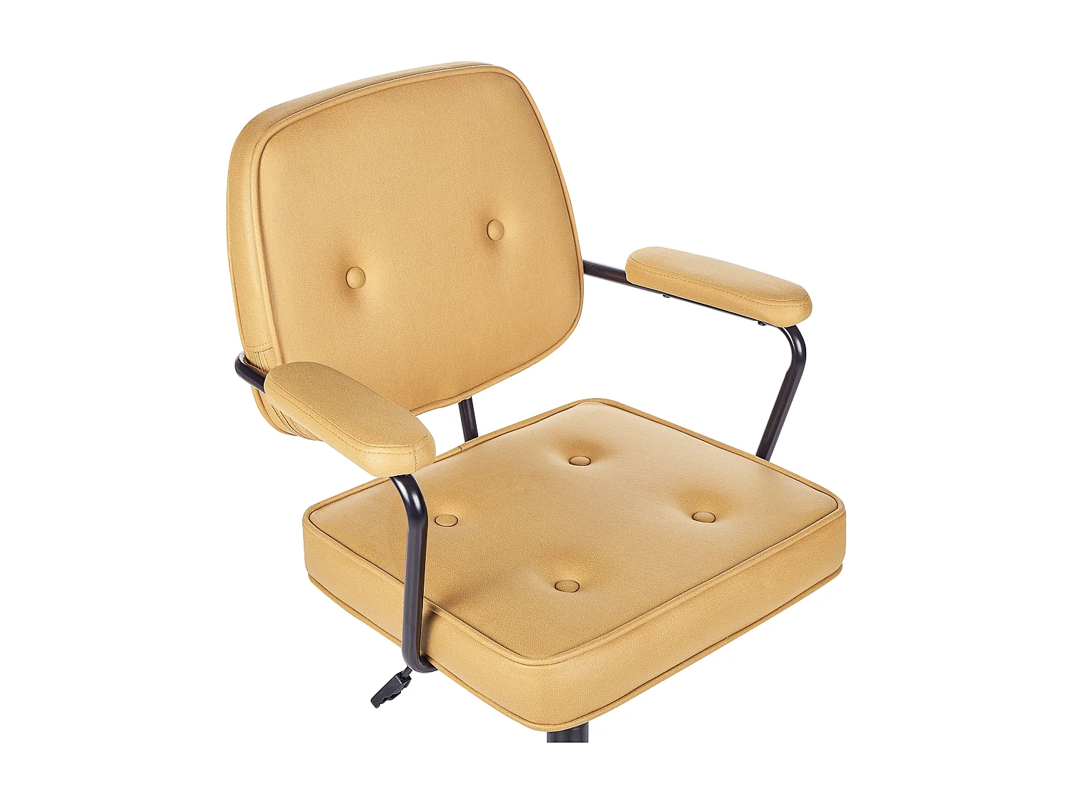 Chaise de bureau PAWNEE Tissu Jaune