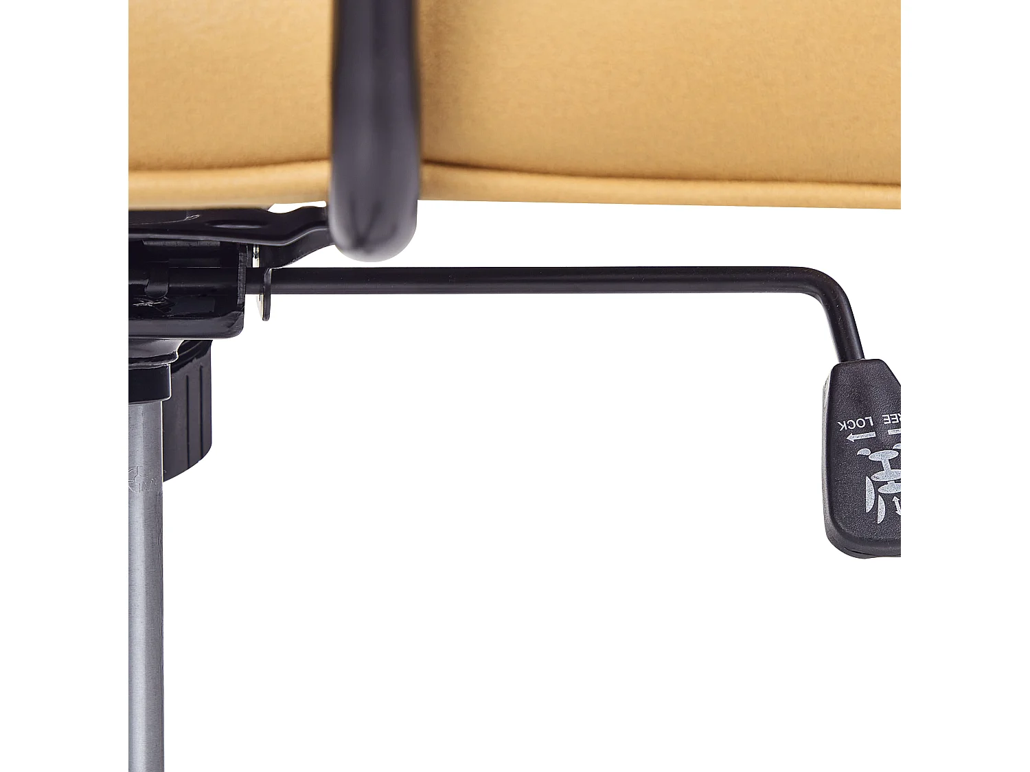 Chaise de bureau PAWNEE Tissu Jaune