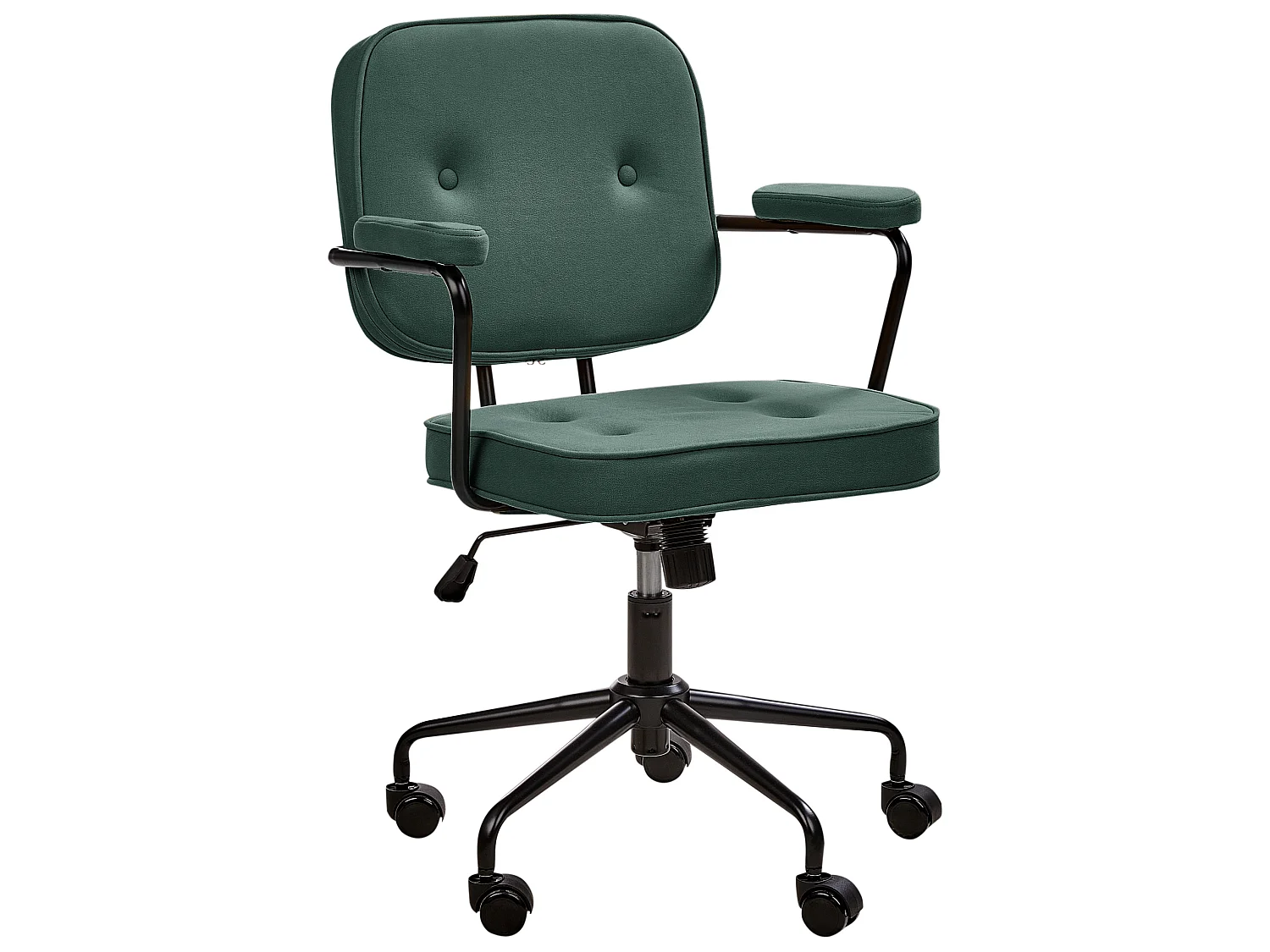 Chaise de bureau PAWNEE Cuir PU Vert foncé