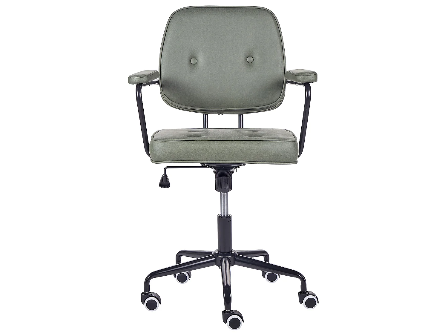 Chaise de bureau PAWNEE Cuir PU Vert foncé