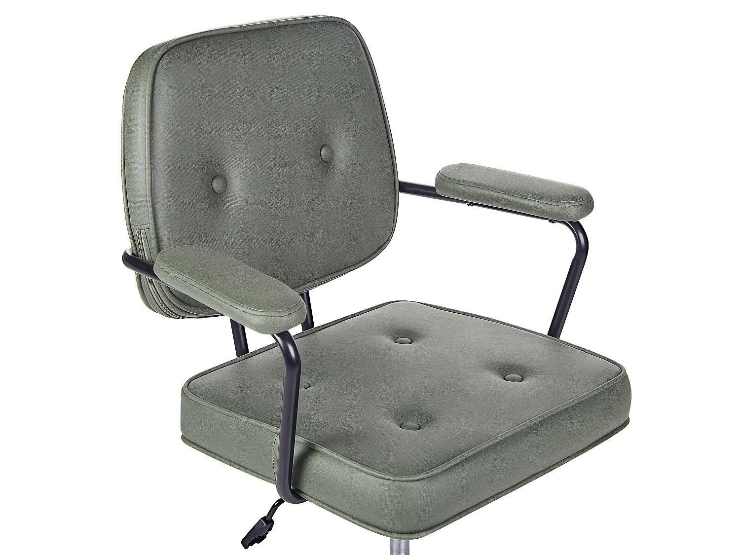Chaise de bureau PAWNEE Cuir PU Vert foncé
