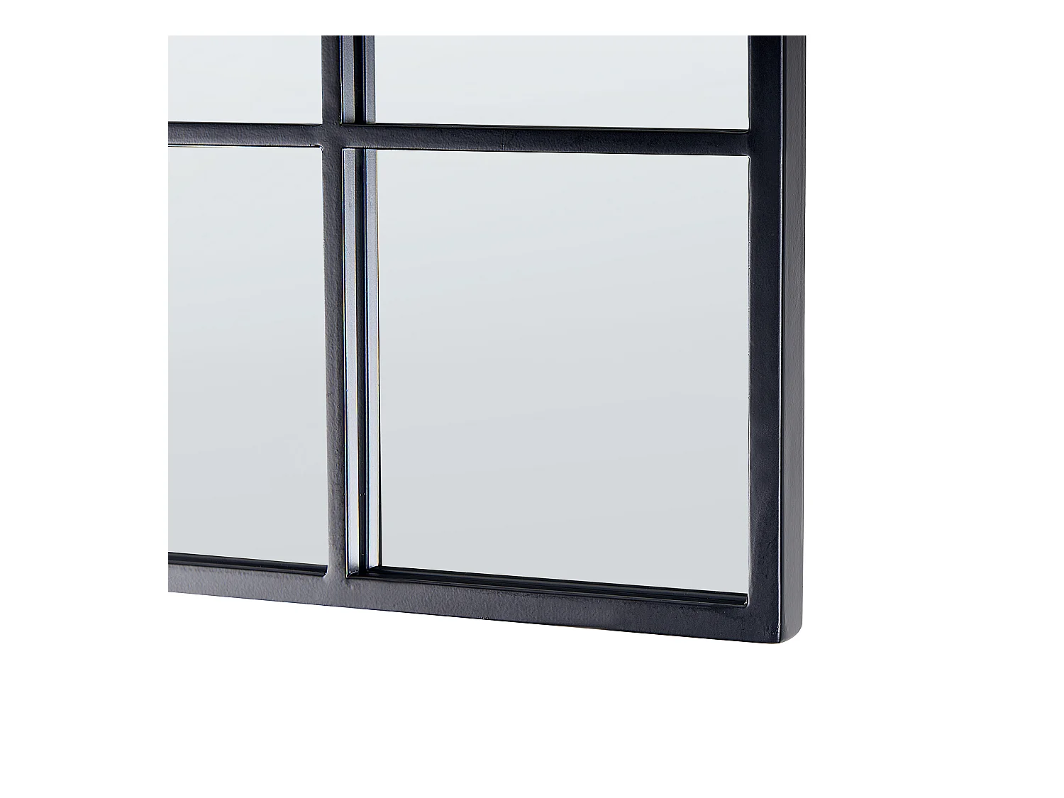 Miroir BLESLE 78 cm 78 cm Métal Noir