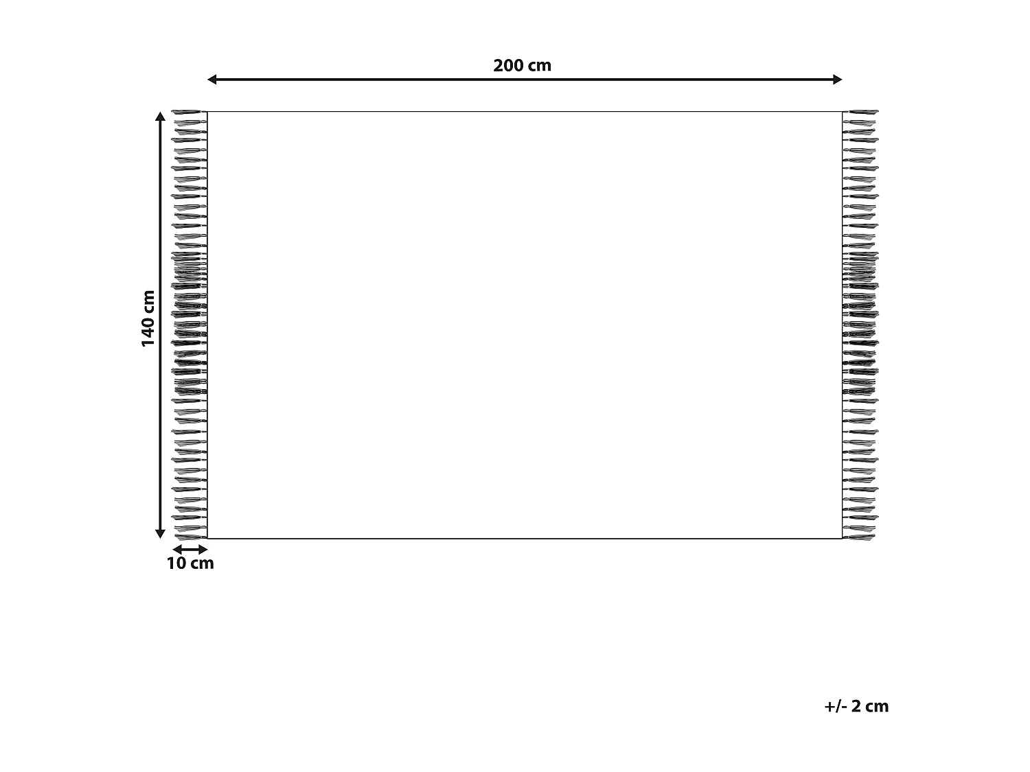 Dywan zewnętrzny 140 x 200 cm wielokolorowy TOZAKLI
