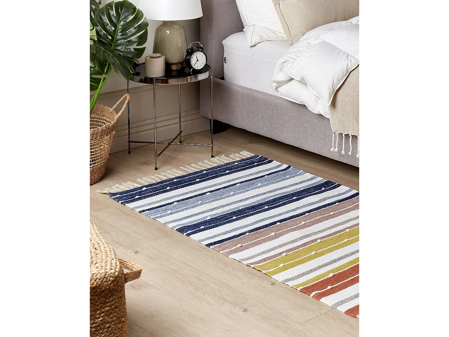 Vloerkleed polyester meerkleurig 80 x 150 cm TOZAKLI