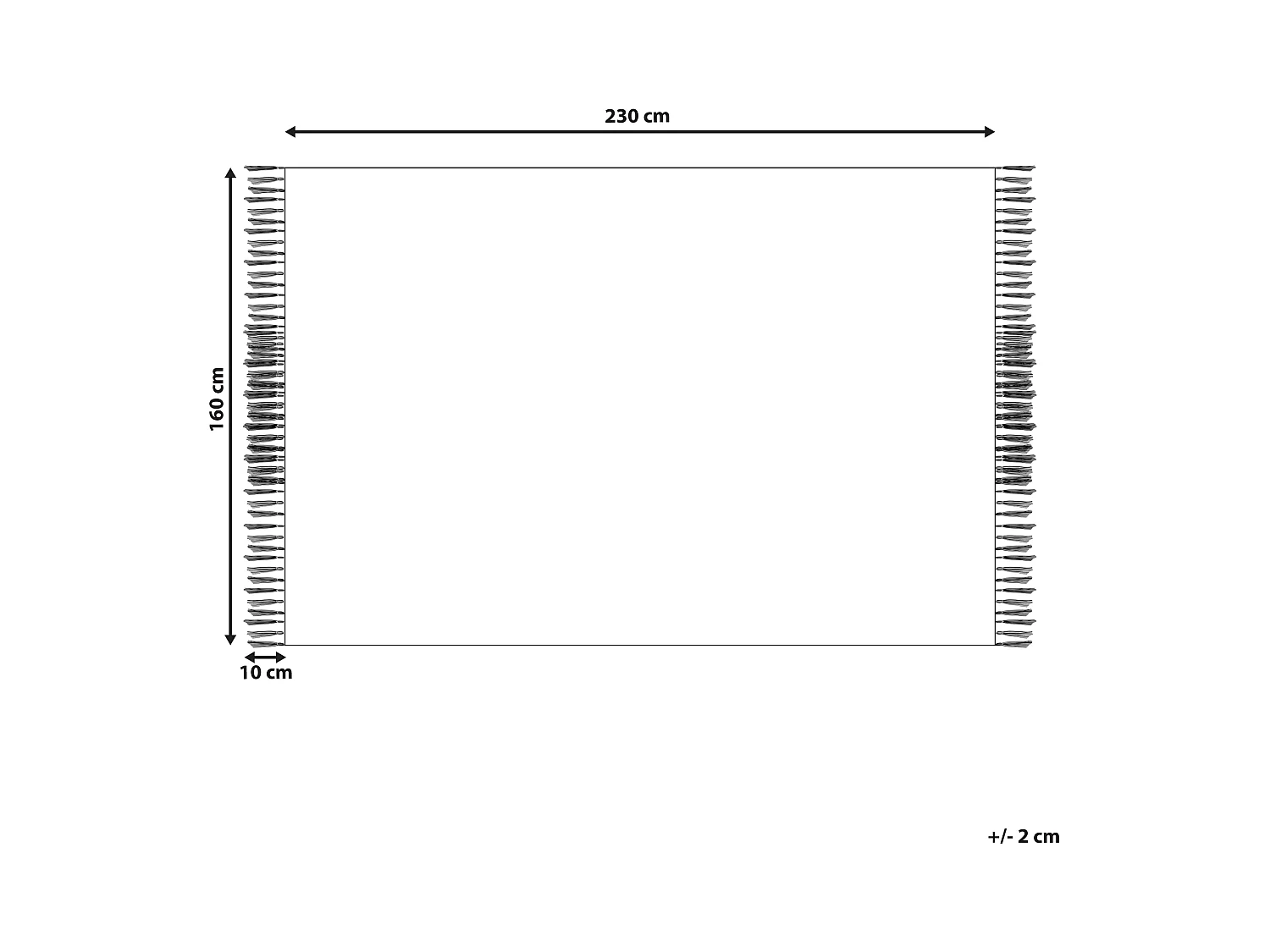 Dywan zewnętrzny 160 x 230 cm wielokolorowy TOZAKLI