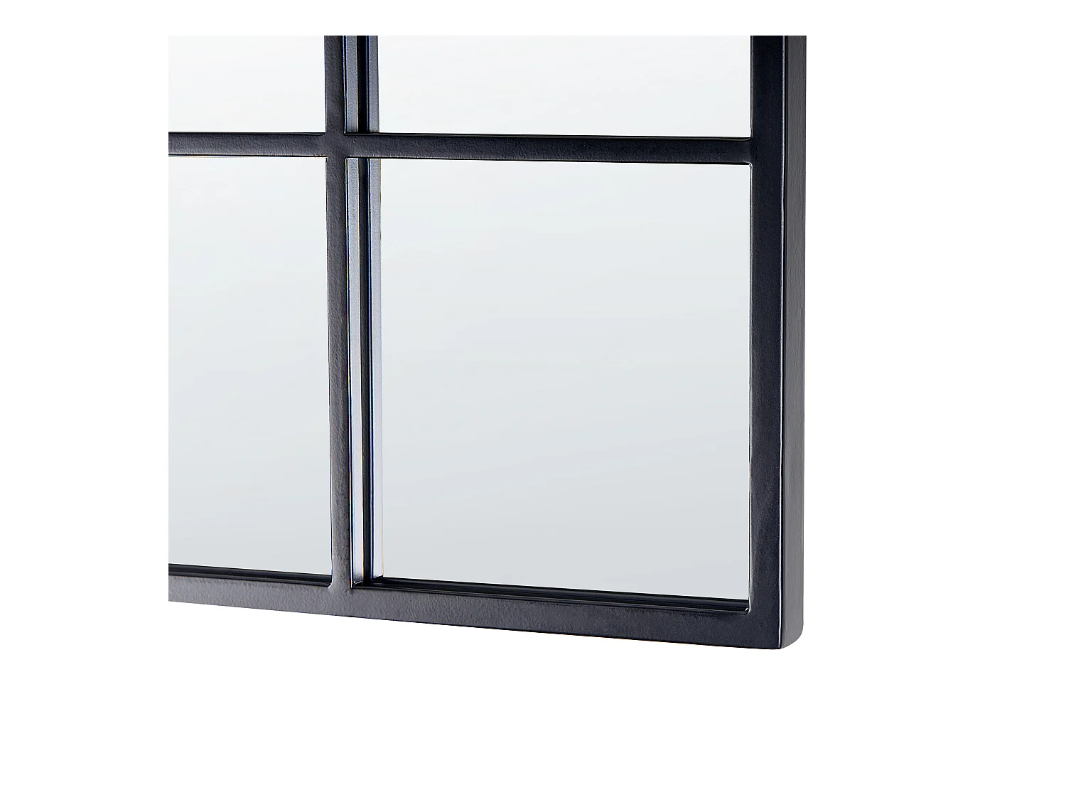 Wandspiegel BROUAGE 40 cm 120 cm Metaal Zwart