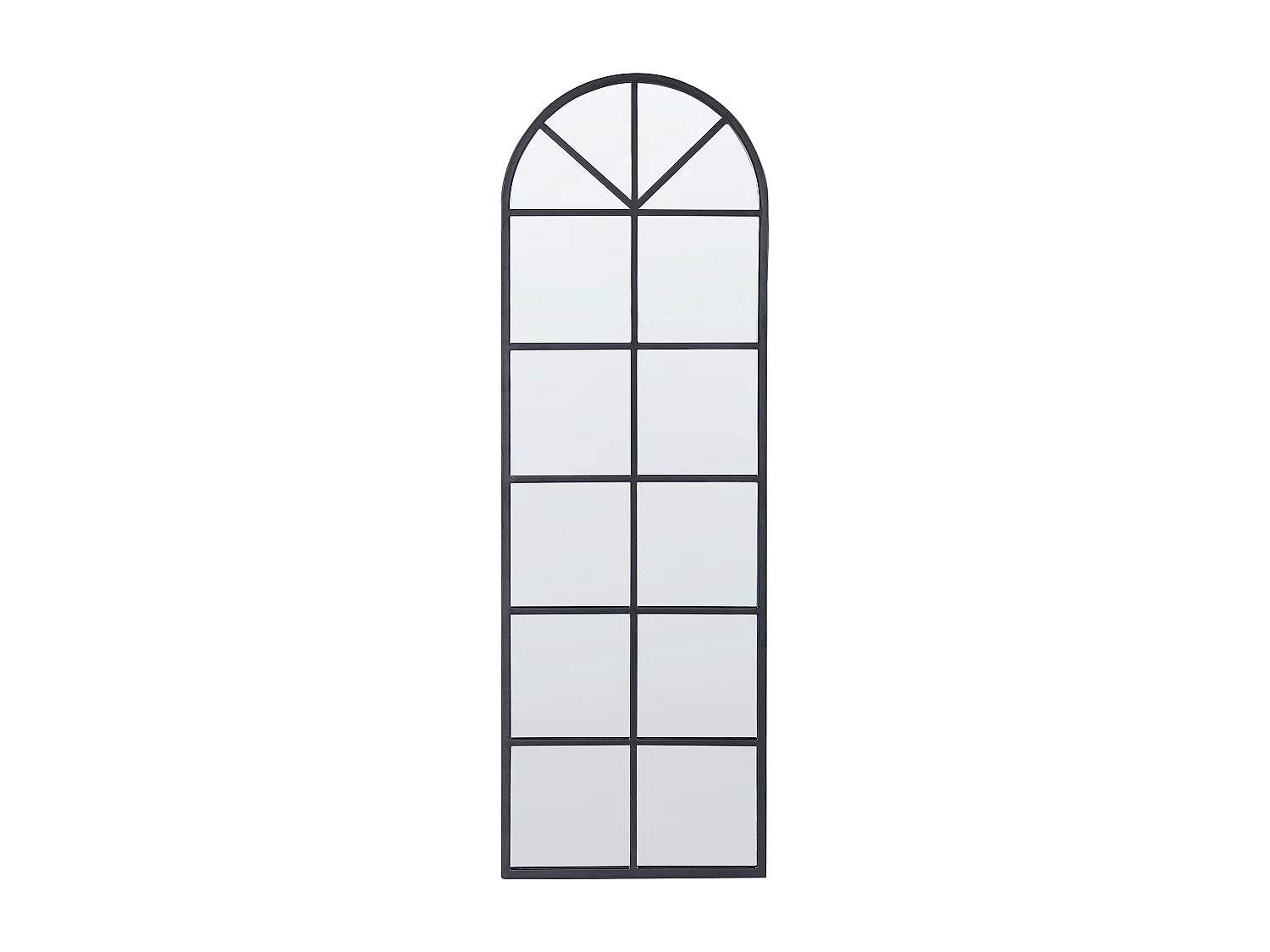 Wandspiegel BROUAGE 40 cm 120 cm Metaal Zwart