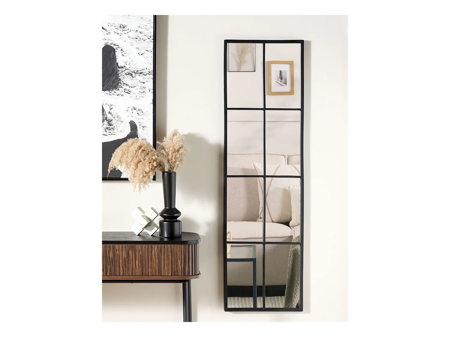 Miroir CAMON 38 cm 132 cm Métal Noir