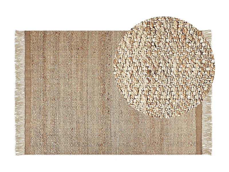 Vloerkleed ABANA 160 x 230 cm Jute Beige