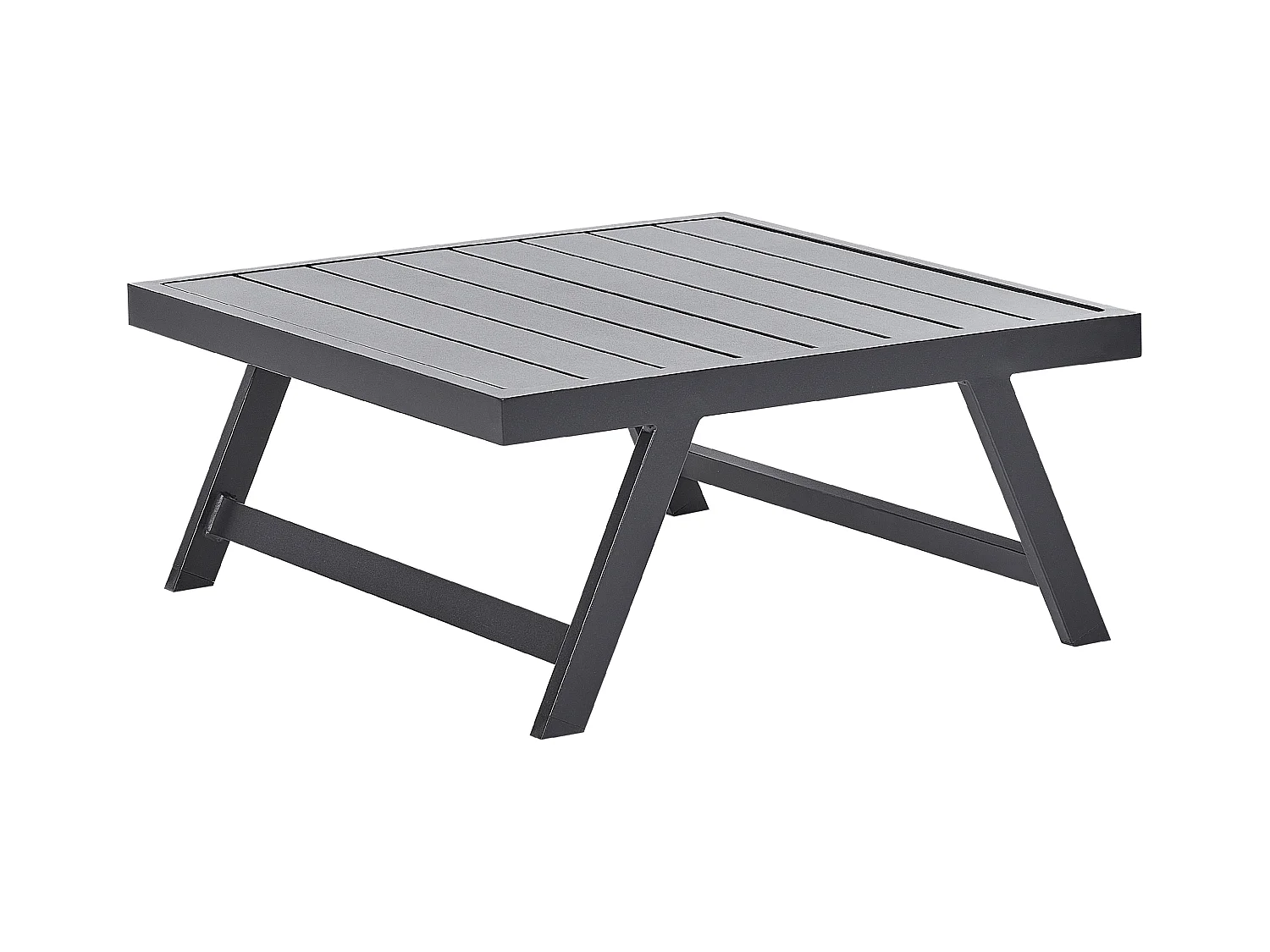 Conjunto esquinero de jardín 5 plazas COCCORINO Metal Gris