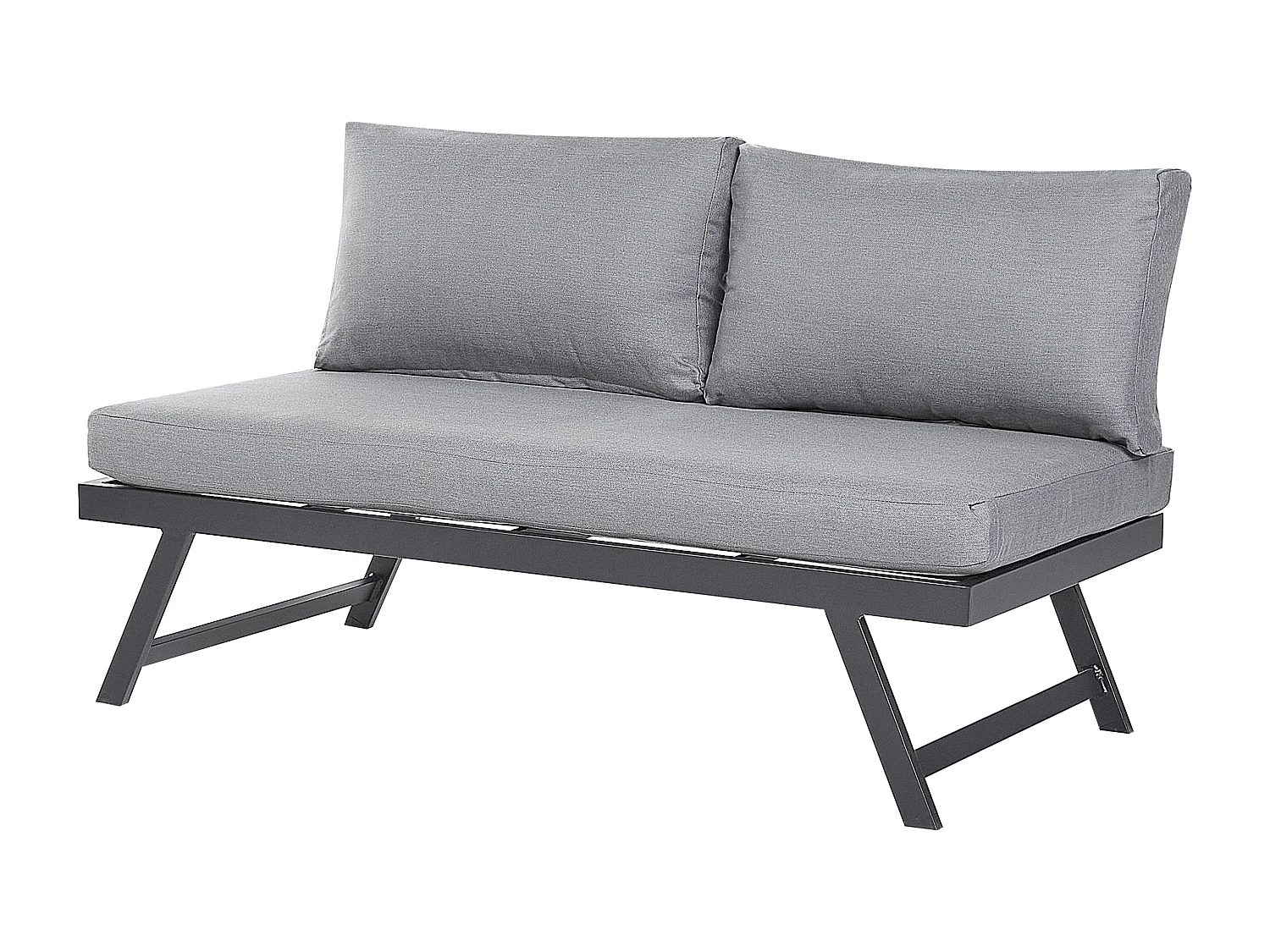 Ensemble de canapés d'angle de jardin 5 places COCCORINO Métal Gris