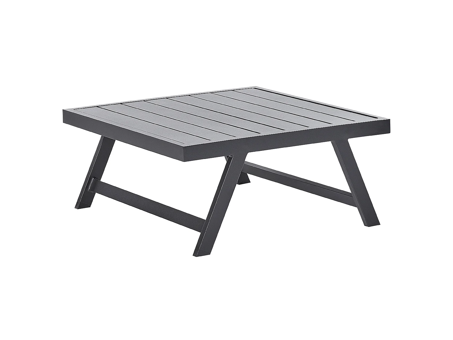 Ensemble de canapés d'angle de jardin 5 places COCCORINO Métal Gris