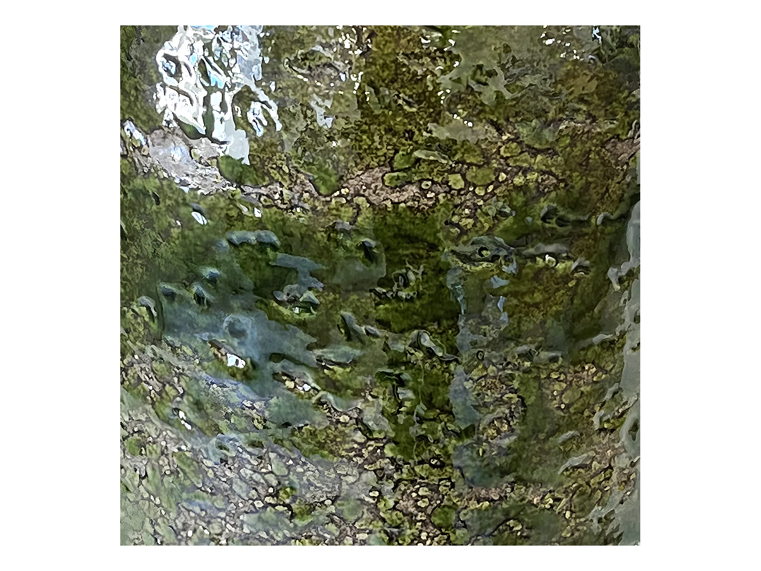 Vase artisanal vert vitrifié 29 cm