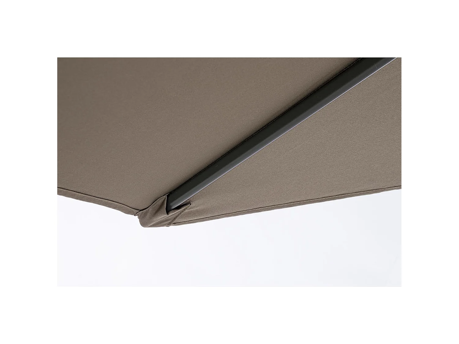 Ombrellone palo centrale "Kalife" in alluminio verniciato a polvere per giardino e balcone Ø 270 cm / Cloud