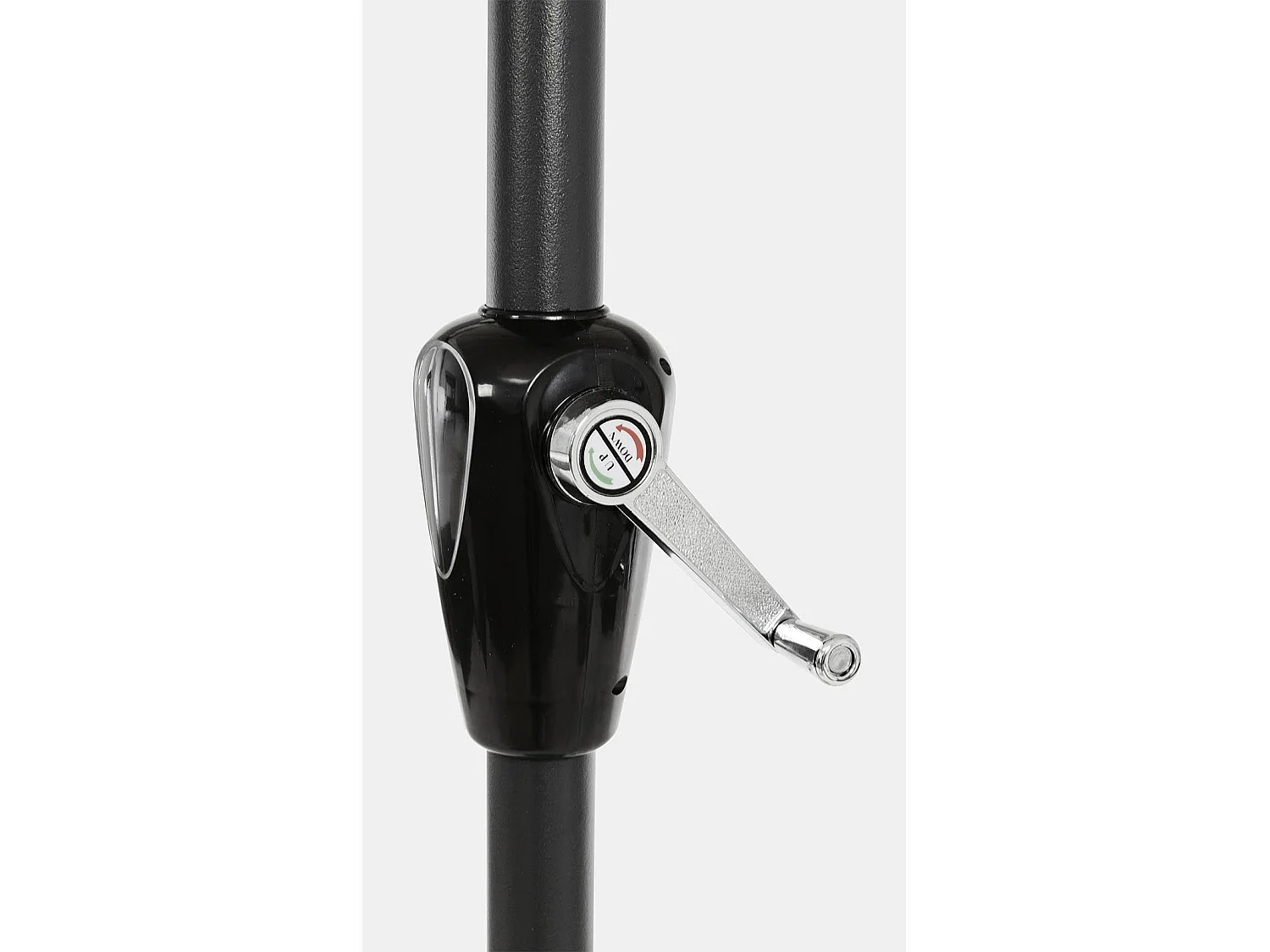 Ombrellone palo centrale "Atlanta" in acciaio verniciato a polvere per giardino e balcone Ø 270 cm / Tortora