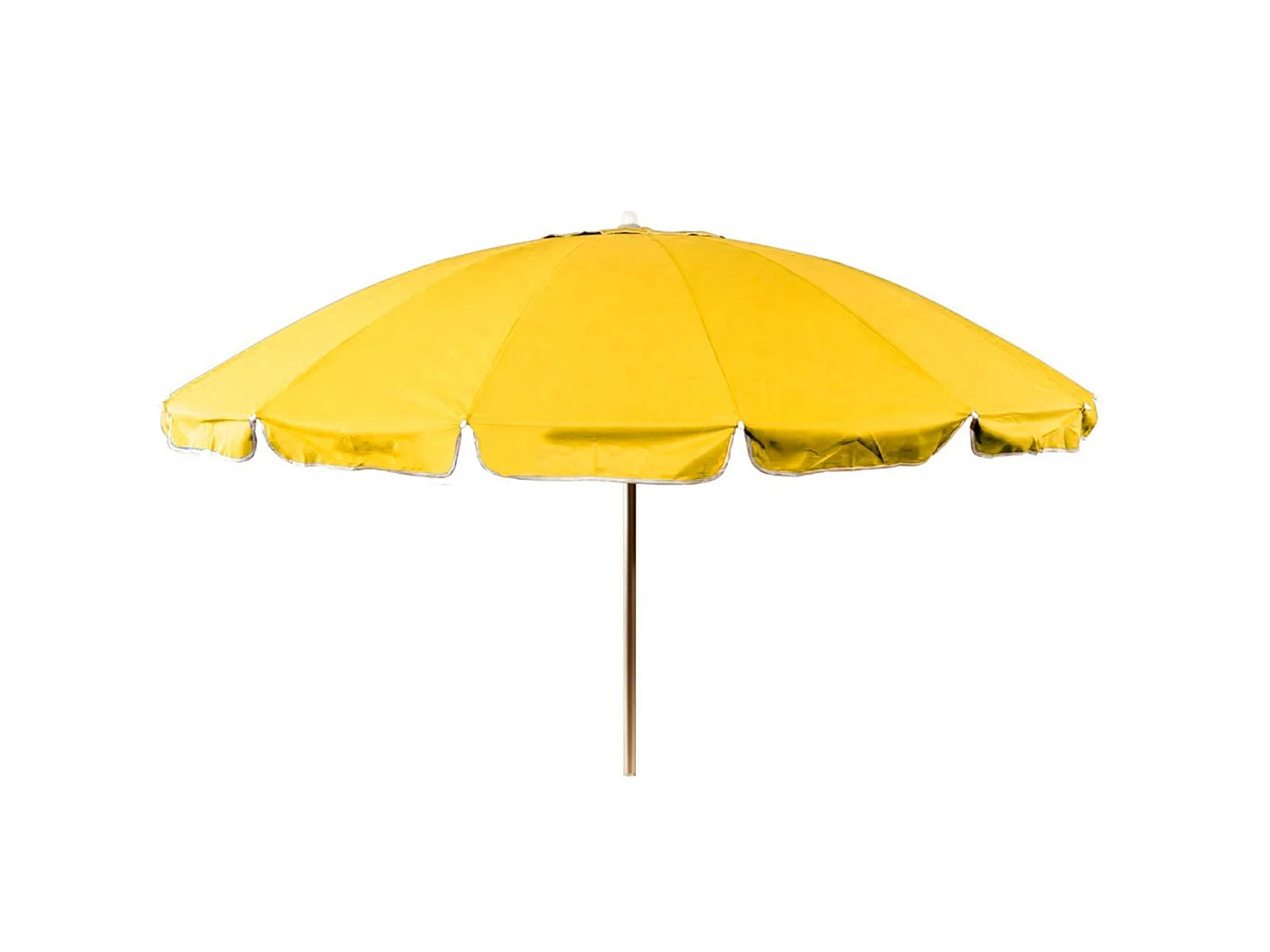 Ombrellone da mare con aste in fibra di vetro ombrello per spiaggia e piscina palo in alluminio orientabile / Ø220 cm / Rosso