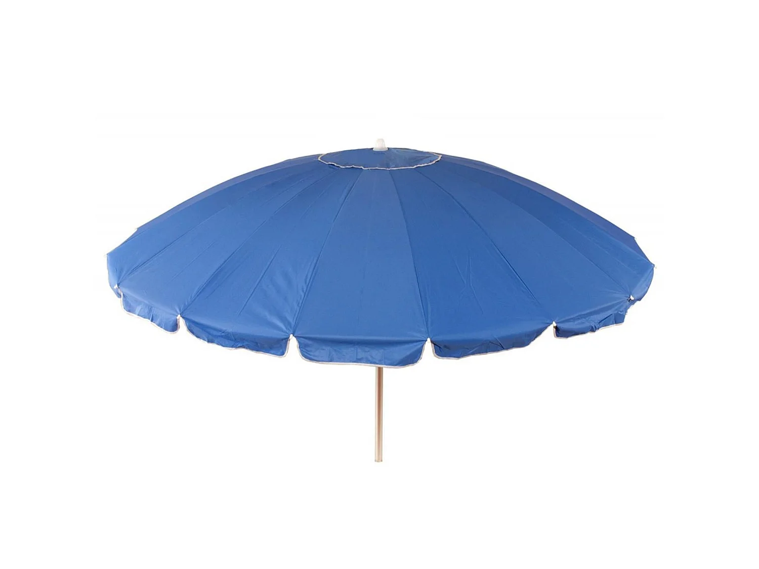 Ombrellone da mare con aste in fibra di vetro ombrello per spiaggia e piscina palo in alluminio orientabile / Ø220 cm / Rosso