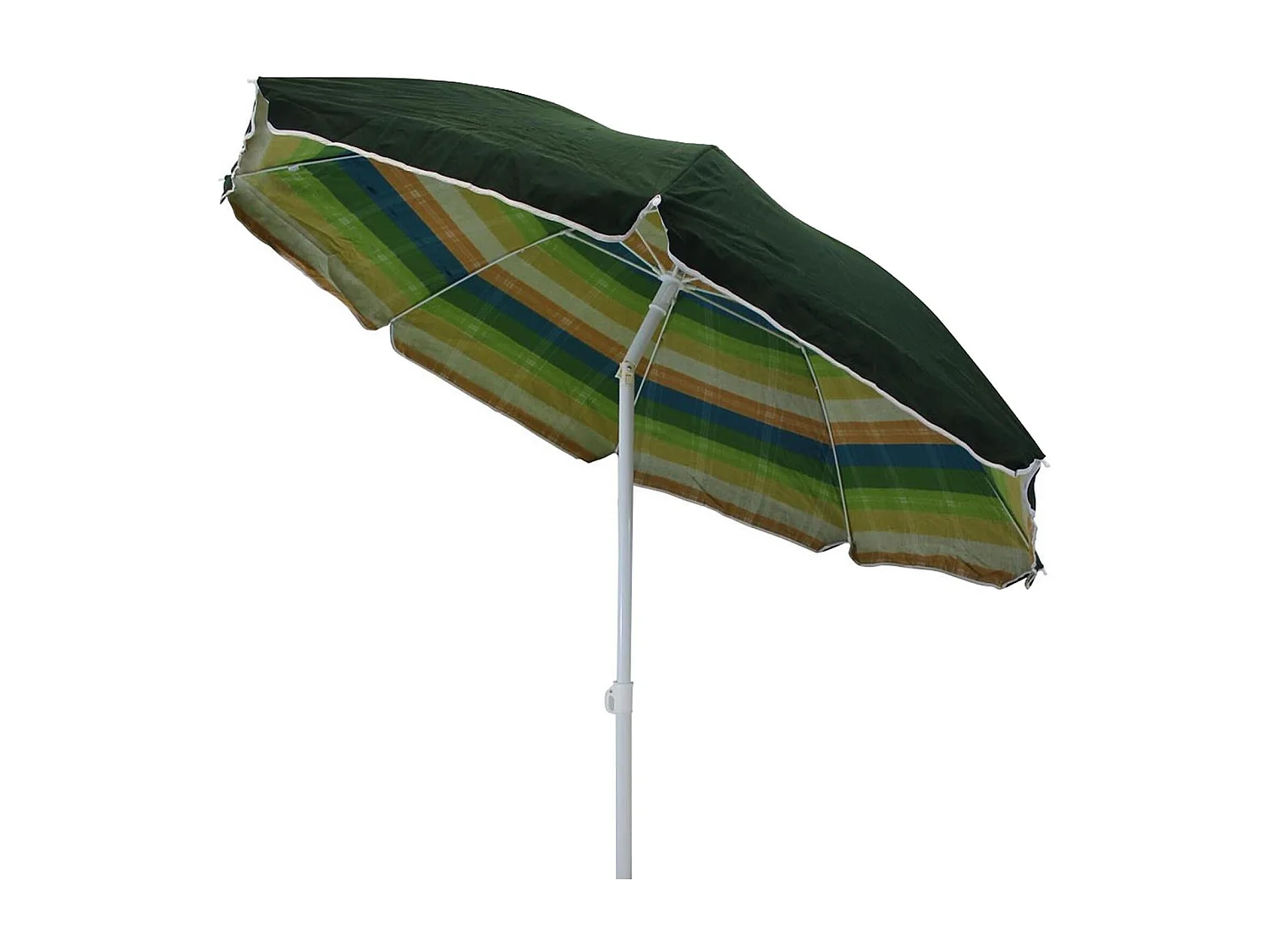 Ombrellone mare spiaggia in fibra di vetro telo poliestere diam 200 cm raggi uv protezione / Default Title