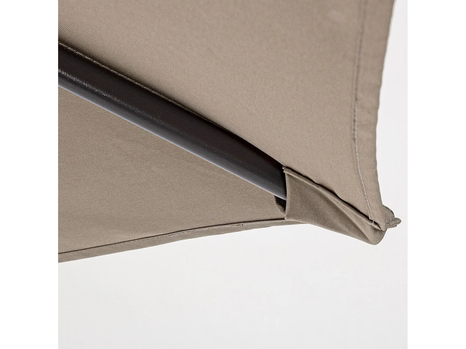Ombrellone palo centrale "Kalife" in alluminio verniciato a polvere per giardino e balcone Ø 300 cm / Ecru'