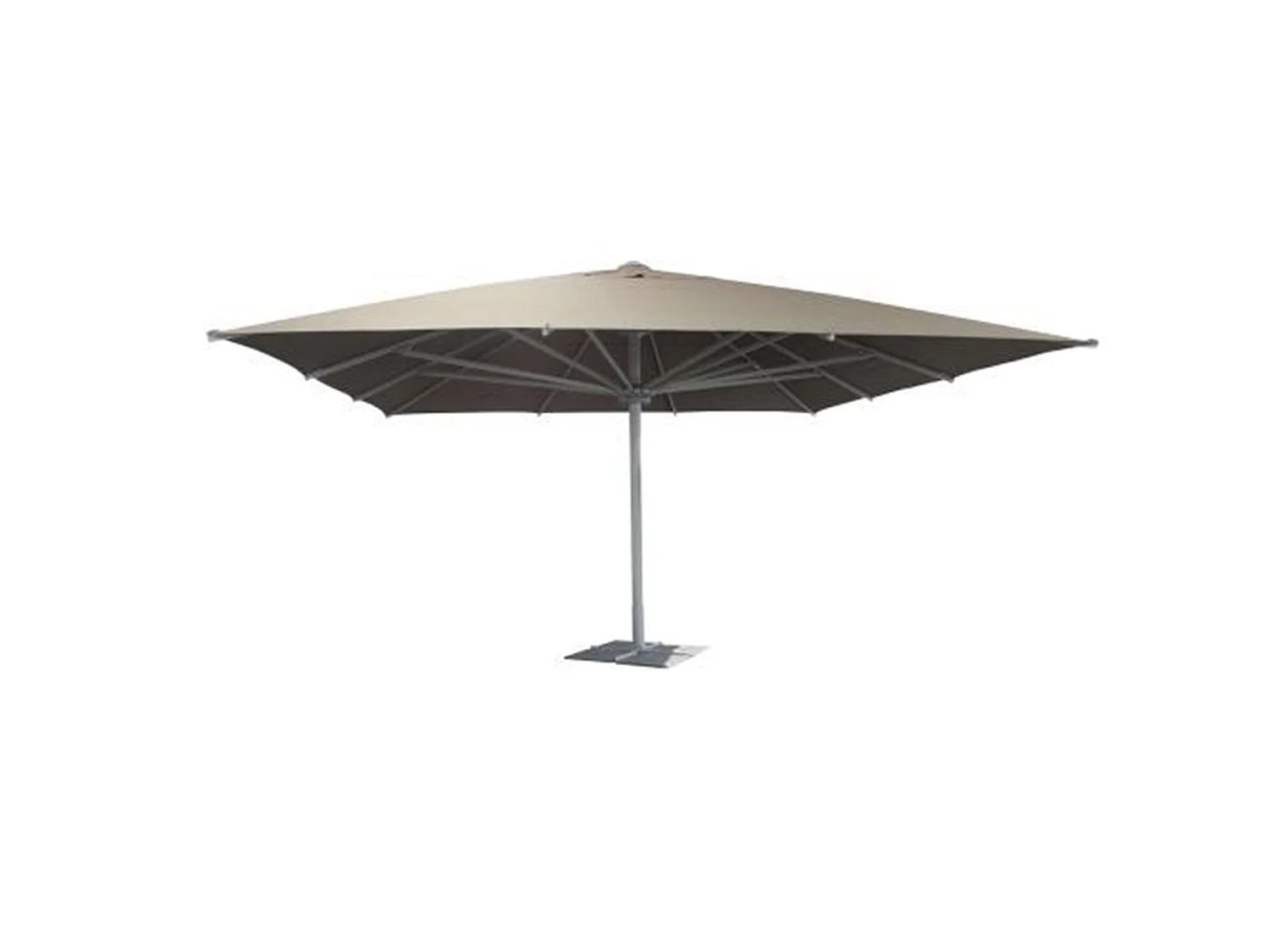 Ombrellone con palo centrale professionale ''Giove'' 5 x 5 mt in alluminio verniciato a polvere da Bar e Ristorante / Default Title