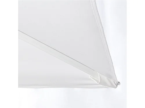 Ombrellone con palo laterale ''Saturno'' in alluminio verniciato a polvere da giardino e balcone / 3 x 4 Mt / Tortora