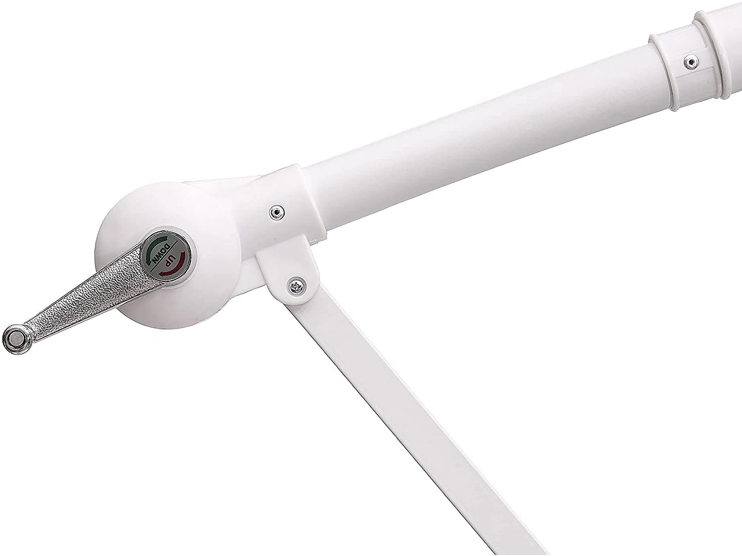 Ombrellone palo laterale "Texas" in acciaio da esterno per giardino e balcone / Olive / Diam. 3 mt