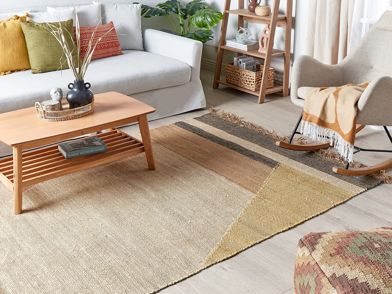 Tapis SAMLAR 160 x 230 cm Jute Marron