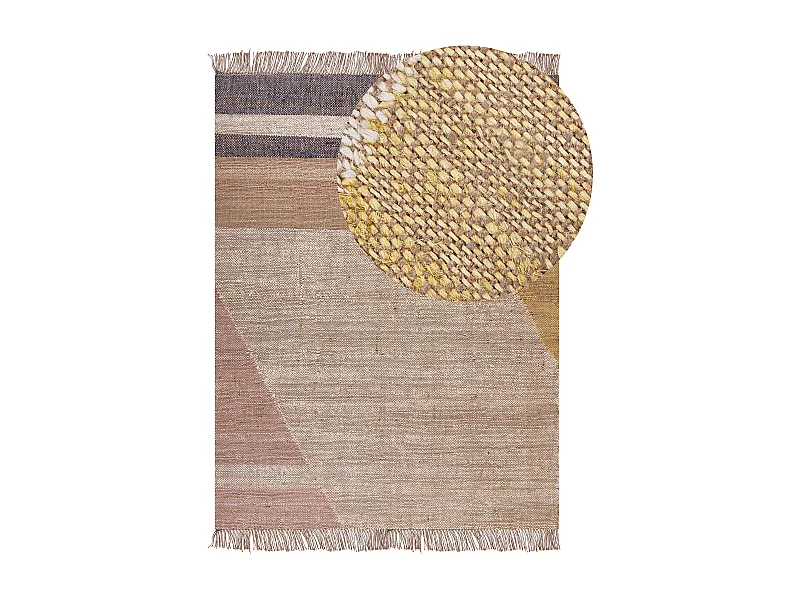 Vloerkleed SAMLAR 160 x 230 cm Jute Bruin