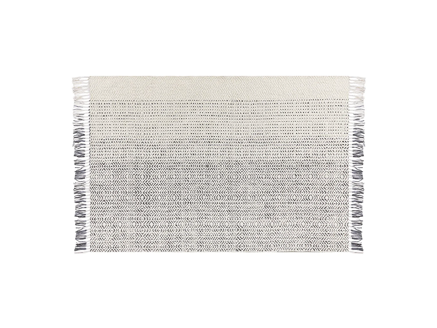 Tapete de lã branca e cinzenta 160 x 230 cm OMERLI