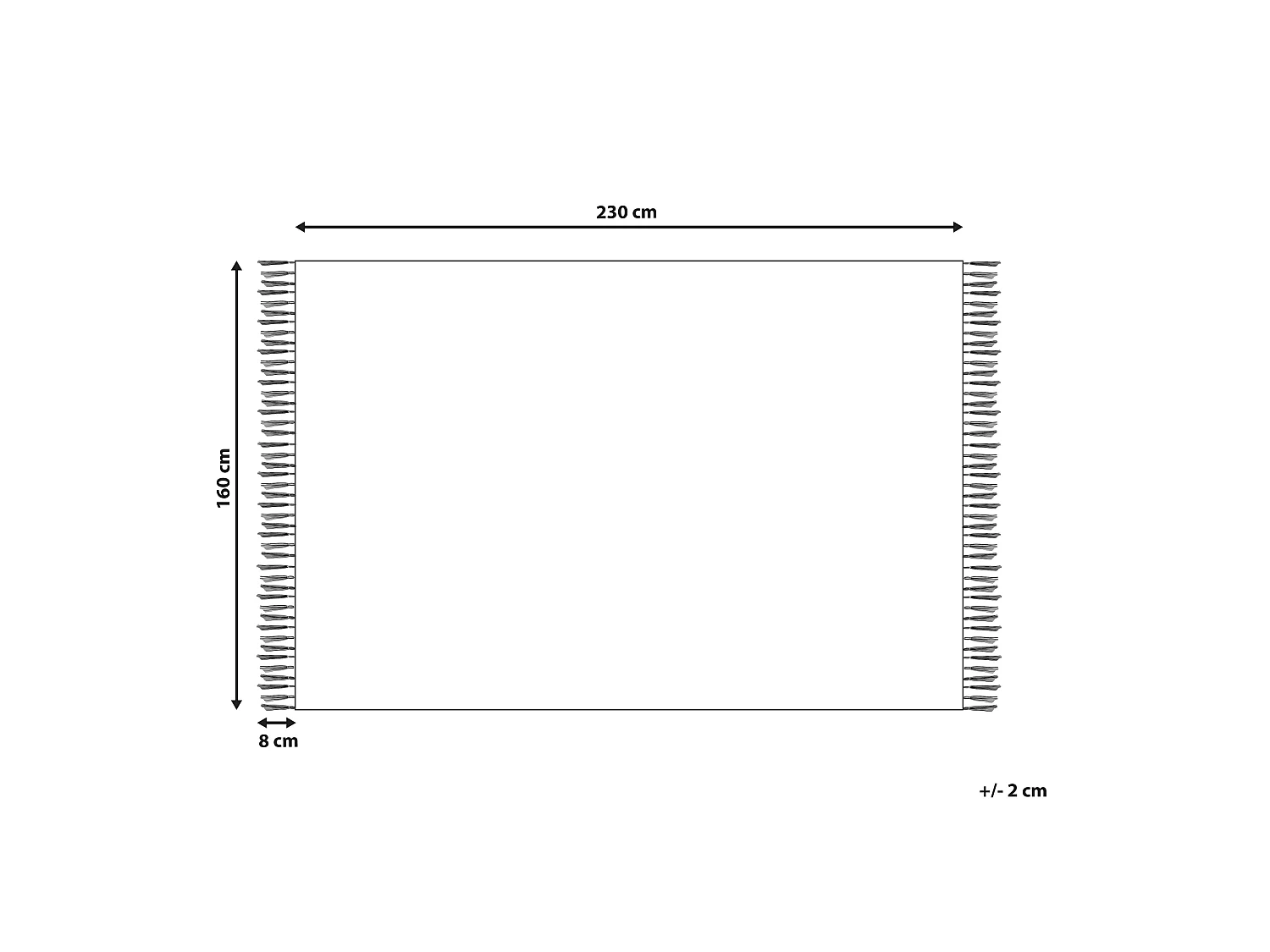 Tapete de lã branca e cinzenta 160 x 230 cm OMERLI