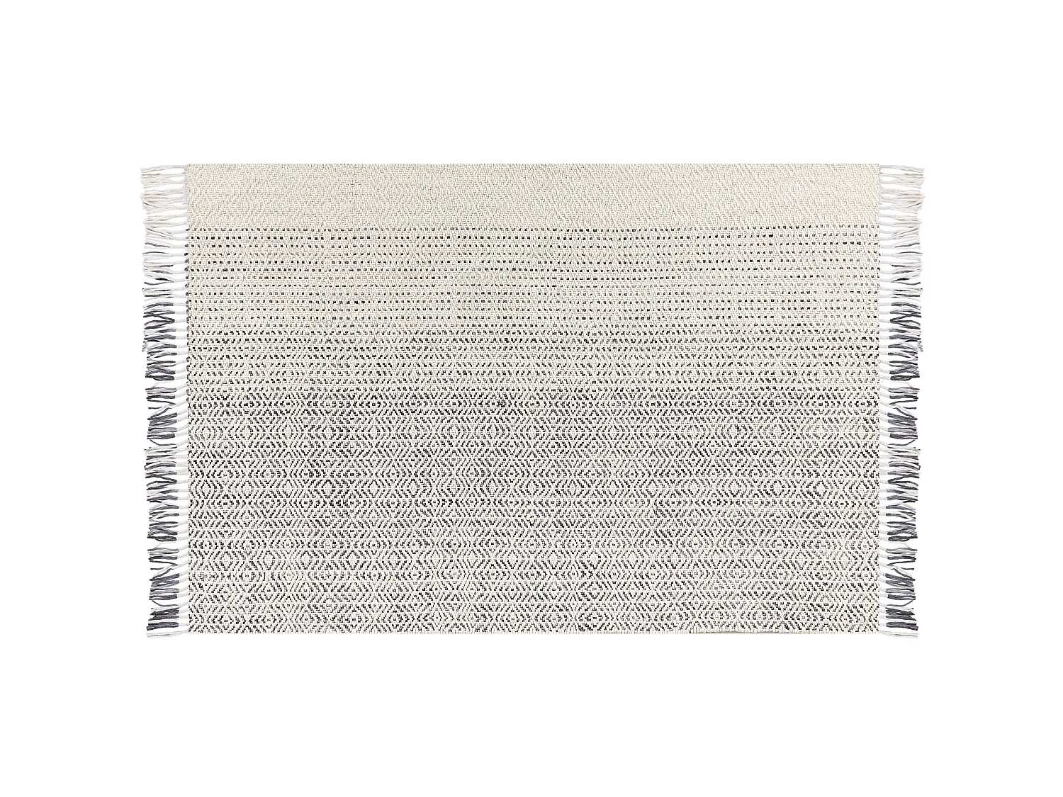 Tapete de lã branca e cinzenta 160 x 230 cm OMERLI