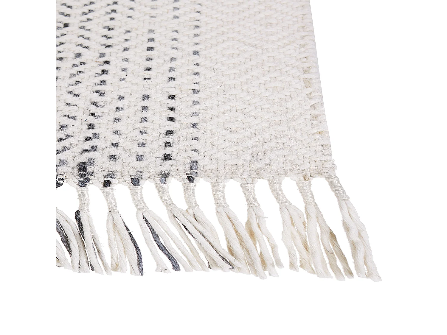 Tapete de lã branca e cinzenta 160 x 230 cm OMERLI