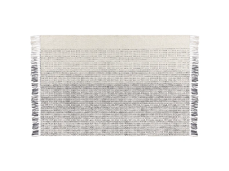 Vloerkleed wol wit/grijs 160 x 230 cm OMERLI