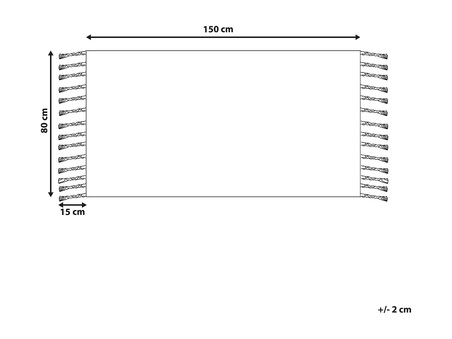 Tapis d'extérieur TABIAT Gris 80 x 150 cm