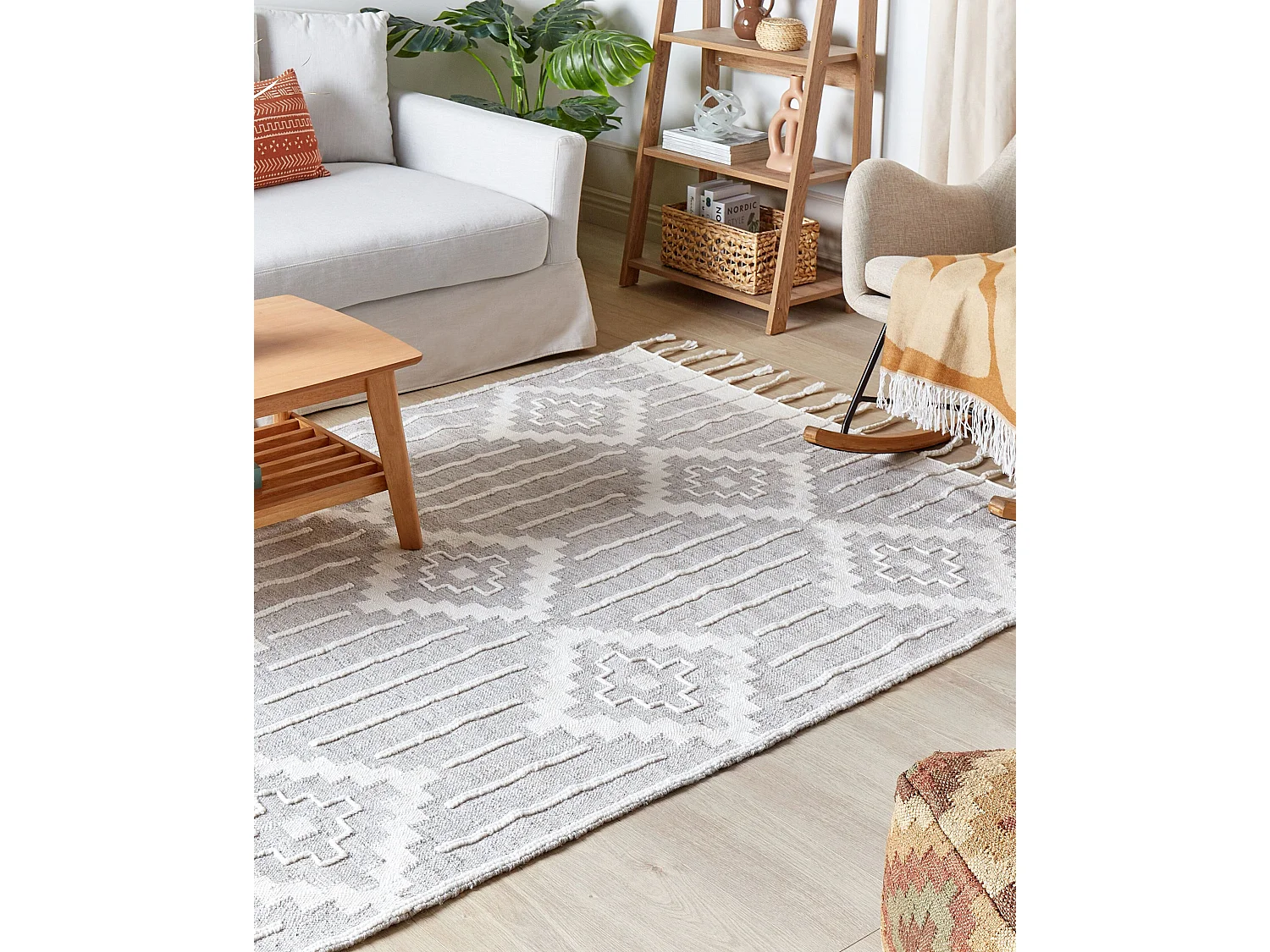 Alfombra de exterior TABIAT 160 x 230 cm Gris