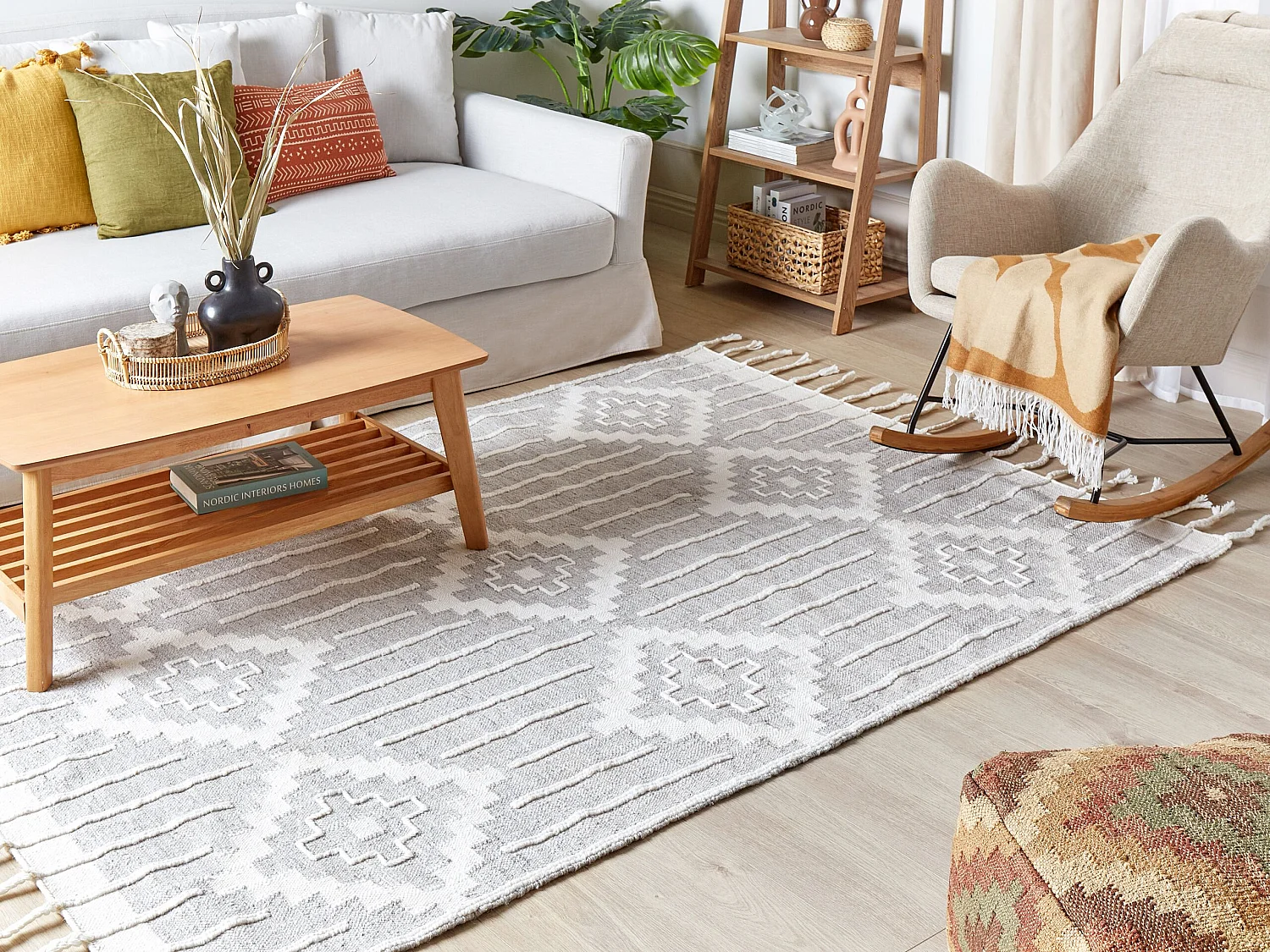 Tapis d'extérieur TABIAT 160 x 230 cm Gris