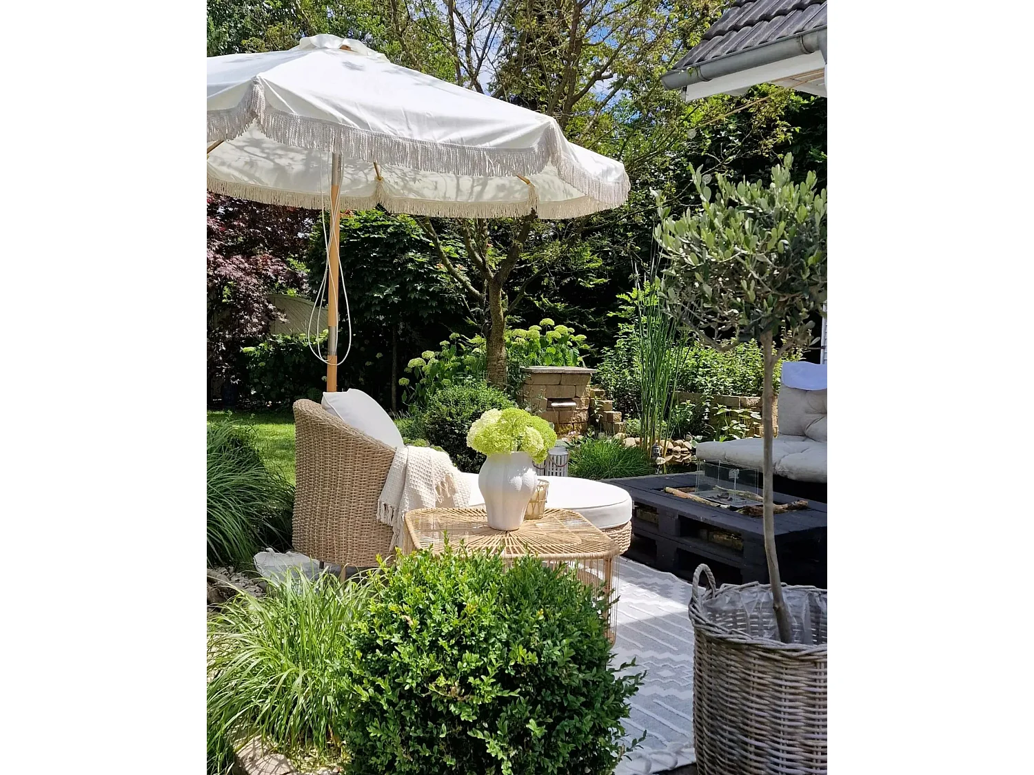 Tapis d'extérieur TABIAT 160 x 230 cm Gris